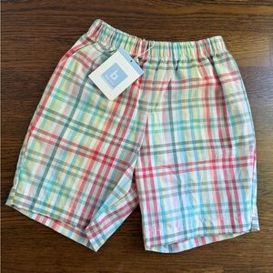 NWT Bella Bliss Boys Island Check Play Shorts 7
